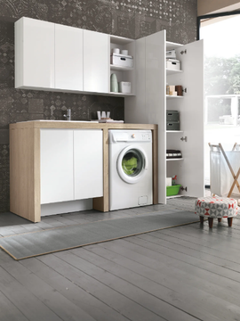 STORE 416 - Laundry room cabinet with sink for washing machine by Gruppo Geromin - view 3
